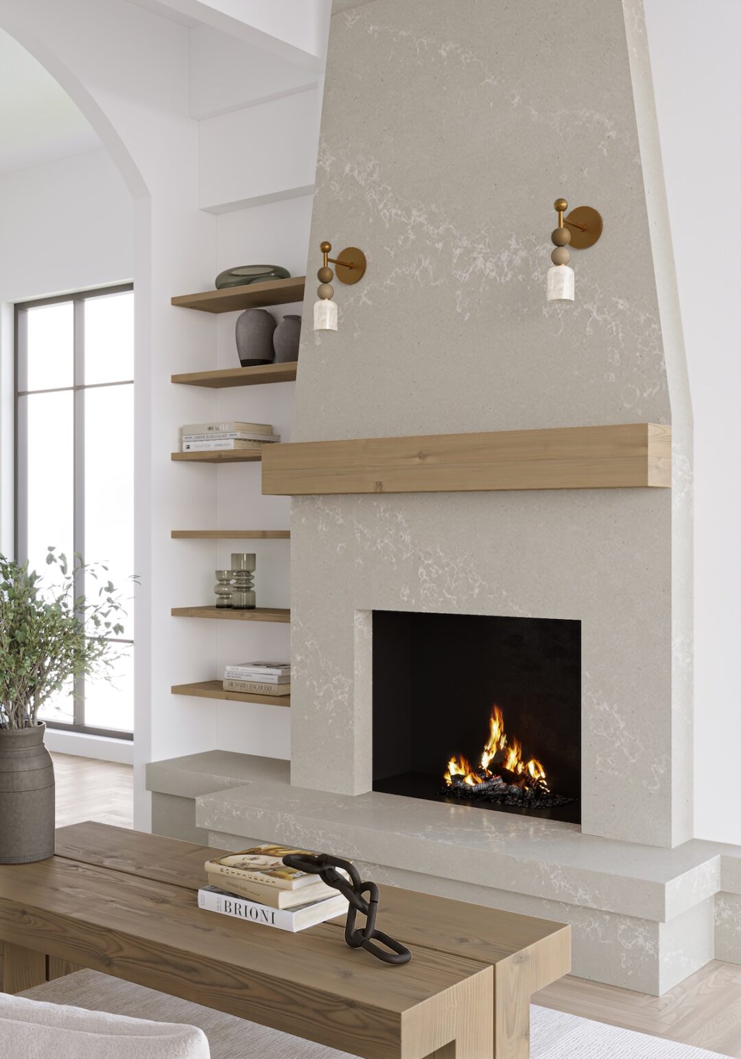 Padre Sand Fireplace
